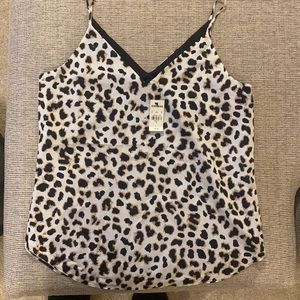 Small leopard blouse NWT